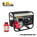 Ce / iso Zertifikat neuart AC einphasig lpg Gasgenerator elektrischer Startgenerator Preis mit Spezifikation